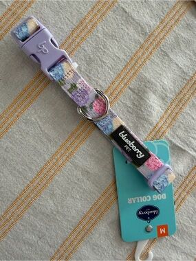 Blueberry Pet Floral Lavender Medium Dog Collar - Purple